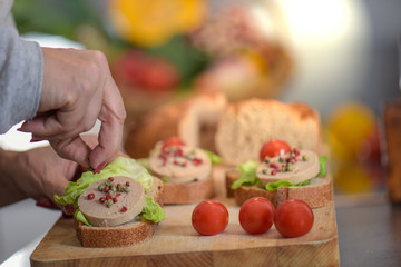 small dish of tapas ready to be served