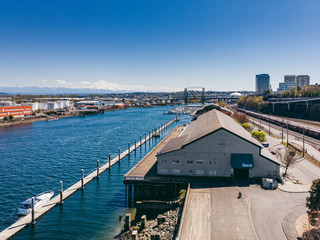 Wall Mural - bridge over the river