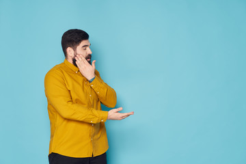 Wall Mural - young woman talking on cell phone