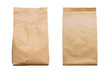 © amstockphoto - Blank brown paper bag packaging isolated on white background