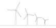 Clean, ecological renewable energy. Windmill. Ecology.