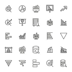 Poster - Big set of infographic line icons.