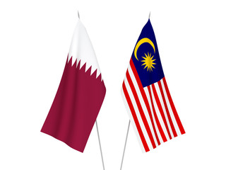 Malaysia and Qatar flags