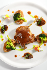 Wall Mural - Confit duck leg with vegetables