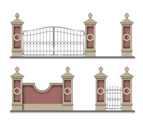 Wall Mural - iron garden gate to the estate