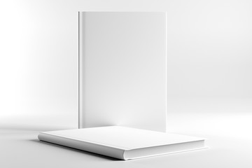 Wall Mural - Blank cover book isolated on a white background - 3d rendering