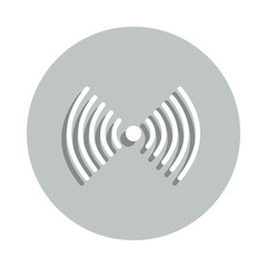 Aufkleber - wireless badge icon. Simple glyph, flat vector of Business icons for ui and ux, website or mobile application