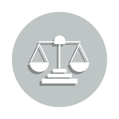 Aufkleber - Balance libra badge icon. Simple glyph, flat vector of Charity icons for ui and ux, website or mobile application