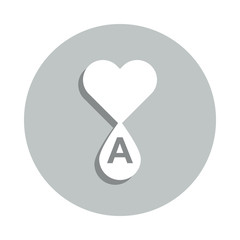 Poster - Charity, heart badge icon. Simple glyph, flat vector of Charity icons for ui and ux, website or mobile application