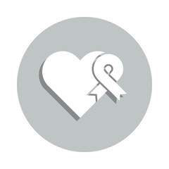 Poster - Charity, aids badge icon. Simple glyph, flat vector of Charity icons for ui and ux, website or mobile application