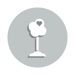 Poster - Charity, heart badge icon. Simple glyph, flat vector of Charity icons for ui and ux, website or mobile application
