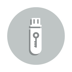 Aufkleber - Cloud computing badge icon. Simpleglyph, flat vector of Internet security icons for ui and ux, website or mobile application