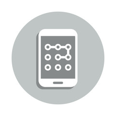 Aufkleber - Pen drive badge icon. Simpleglyph, flat vector of Internet security icons for ui and ux, website or mobile application