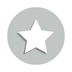 Aufkleber - five-pointed star badge icon. Simple glyph, flat vector of army icons for ui and ux, website or mobile application