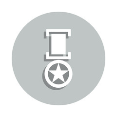 Poster - military medal badge icon. Simple glyph, flat vector of army icons for ui and ux, website or mobile application