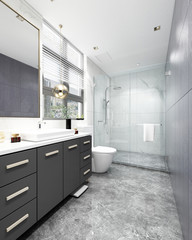 3D rendering of a Bathroom interior