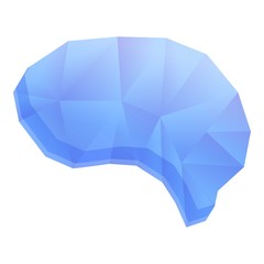 Poster - brain neuromarketing icon. cartoon of brain neuromarketing vector icon for web design isolated on wh
