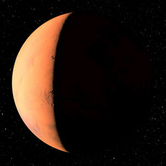 Distant Alien Red Planet