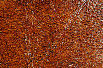 Sticker - Brown leather background