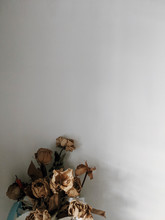 Dried White Roses