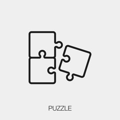 Poster - puzzle icon vector sign symbol