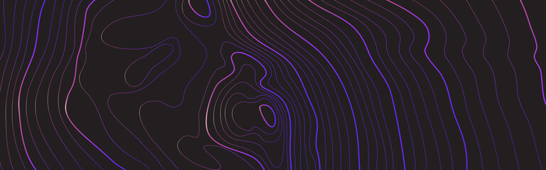 Wall Mural - the stylized height of the topographic contour in lines and contours. the concept of a conditional g