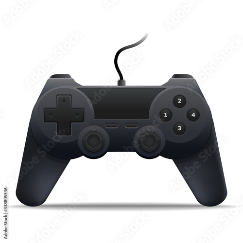 Fotomural Game controller or game pad wired for control computer and console video games