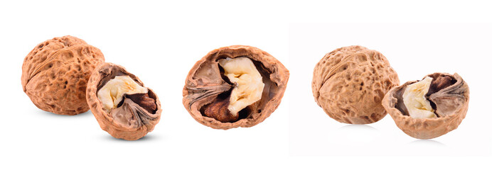 Walnut isolated on white background