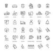 © tettygreen - Garbage Vector Line Icons Set. Garbage icons set