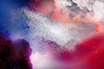 Wall Mural - space galaxy background
