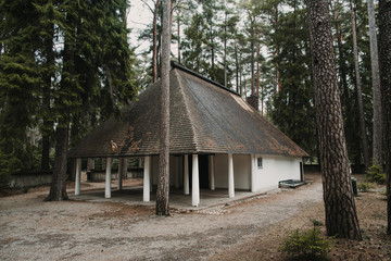 This Stockholm cemetery (The Woodland Cemetery) was created between 1917 and 1920 by two architects, Asplund and Lewerentz and was recently awarded UNESCO status for its nordic design. Skogskyrkogarde