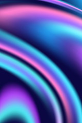 Poster - Abstract modern liquid violet background. Soft light spectral colors. Spectacular texture with chaotic waves. Halftone effect. Trendy minimalistic look for mobile phones, cards, posters, brochures..