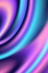 Poster - Abstract modern liquid violet background. Soft light spectral colors. Spectacular texture with chaotic waves. Halftone effect. Trendy minimalistic look for mobile phones, cards, posters, banners.