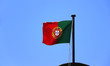 Portugal flag in the sky