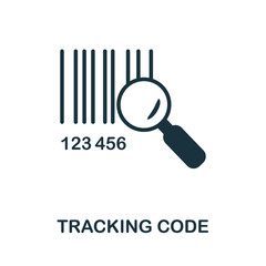 Tracking Code icon. Simple illustration from e-commerce collection. Creative Tracking Code icon for web design, templates, infographics and more