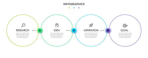 Wall Mural - Vector infographic template