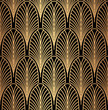 © artspace - Abstract geometrical golden seamless pattern