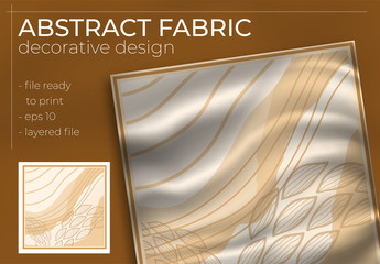 Wall Mural - abstract silk scarf creative hijab design with realistic mock up