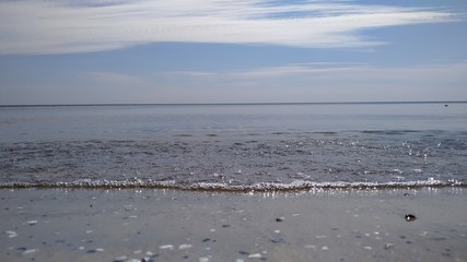 snow on the beach