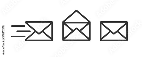 Fotografía mail icon . web icon set .vector illustration