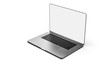 Laptop isolated on white. Template, mockup.	