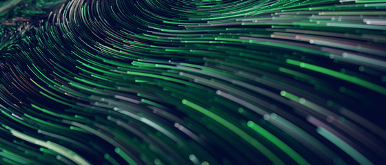 Wall Mural - abstract colorful technology lines big data flow