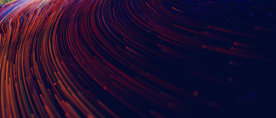 Wall Mural - abstract background with colorful spiral swirl lines