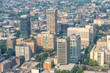 Aerial view of Seattle. City skyscrapers on a beautiful sunny day