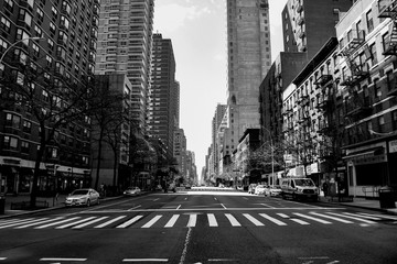 Upper East Side New York empty streets COVID-19