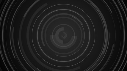 Circle black gray technology Hi-tech  dark background. Abstract graphic digital future concept design.