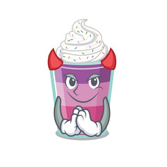 Sticker - Cocktail jelly dressed as devil cartoon character design style