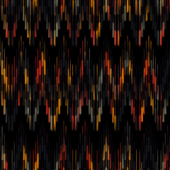 ikat Seamless Pattern Design for Fabric. 