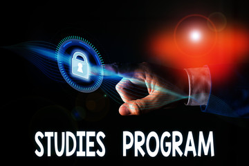Poster - Handwriting text writing Studies Program. Conceptual photo Platform help move you towards a college and career path
