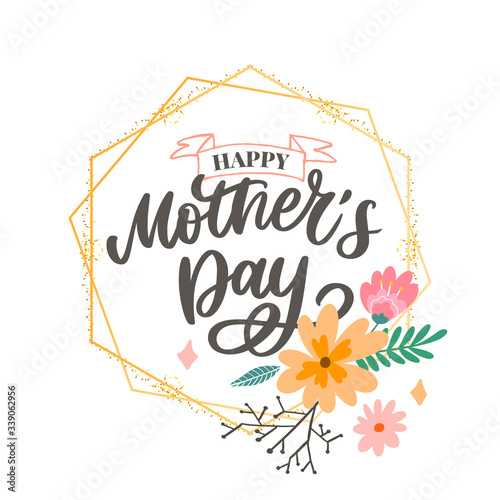 Fotografía Happy Mothers Day lettering